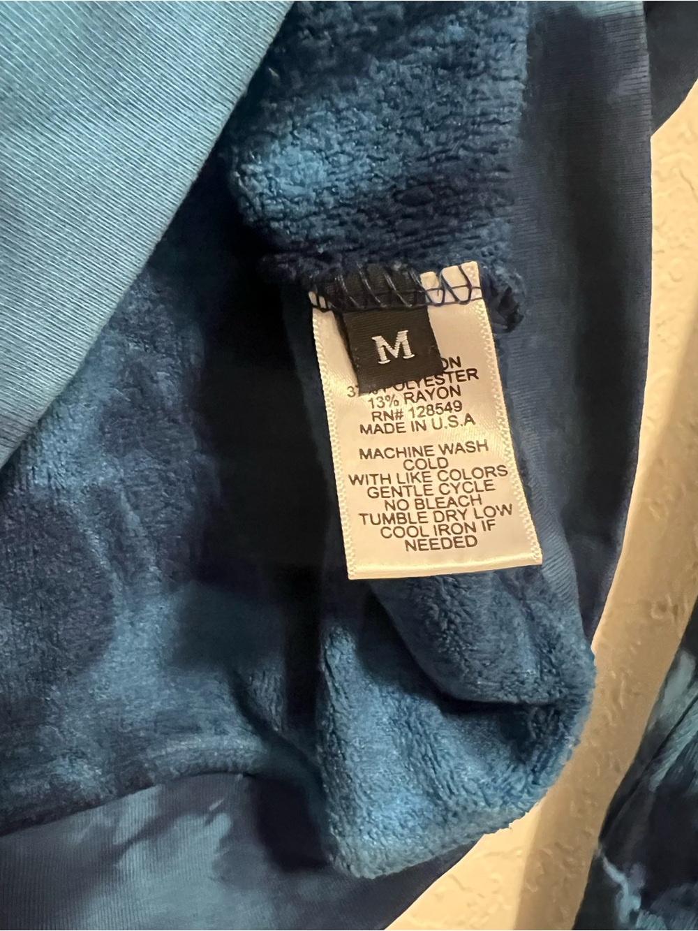 Aviator Nation London Skull Tie Dye Zip Hoodie Blue Hand Dyed Medium - Picture 7 of 7